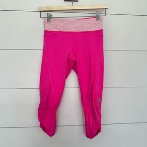 Lululemon Women’s 2 Pink Run Pace Crop Pants Maddie Ziegler